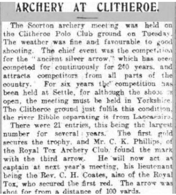 Archery at Polo Field   13-9-1913